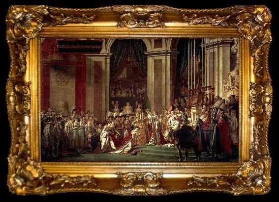 framed  Jacques-Louis David The Coronation of Napoleon, ta009-2